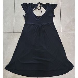 Old Navy womens maternity‎ dress black Size XS Modal Strechy short sleeve knee